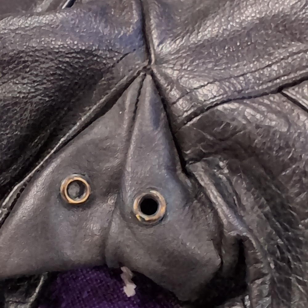 Screaming Eagle Motorcycle Biker Black Leather Jacket - Picture 14 of 16